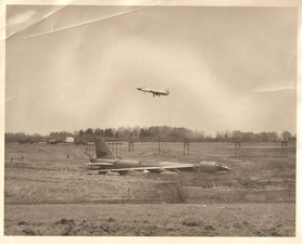 49th Six Landing Near Crashed B-52