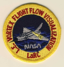  Patch NASA Vortex Flight Flow Visualization