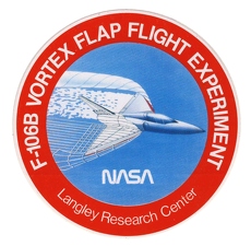  Patch NASA Vortex Flap Experiment Sticker