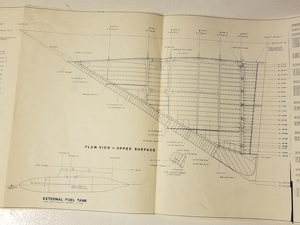 Convair Specification Drawing Wing Case XXIX