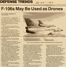 Article Oct 1985 QF-106 Drones