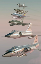 Century Series Fighters Painting