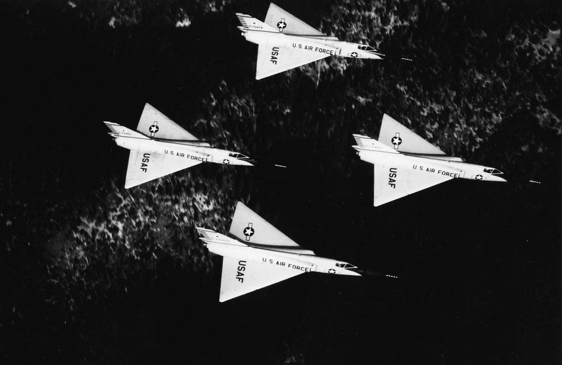 4-ship formation F-106s from ADWC Tyndall.jpg