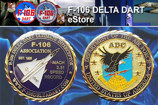 F-106deltadart.com E-store with Coins, Patches, Keychains