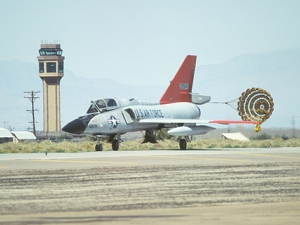 572547 -03 landing drag chute deployed