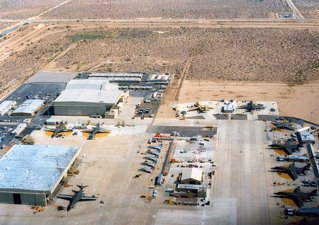 B-1B Flightline Palmdale with 5 F-106s