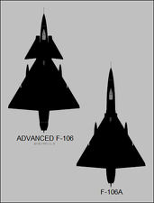 F-106X (C/D) Super Dart Comparision