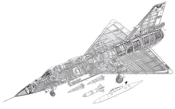 Spec Drawing Cut-away Detail 1 F-106