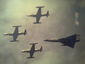 Six and T-birds 1975