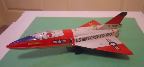 Tin Metal Toy F-106A