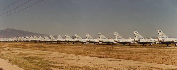 AMARC F-106 Row Lineup 1988