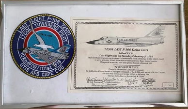 572501 Last Flight LtCol Townsend Certificate